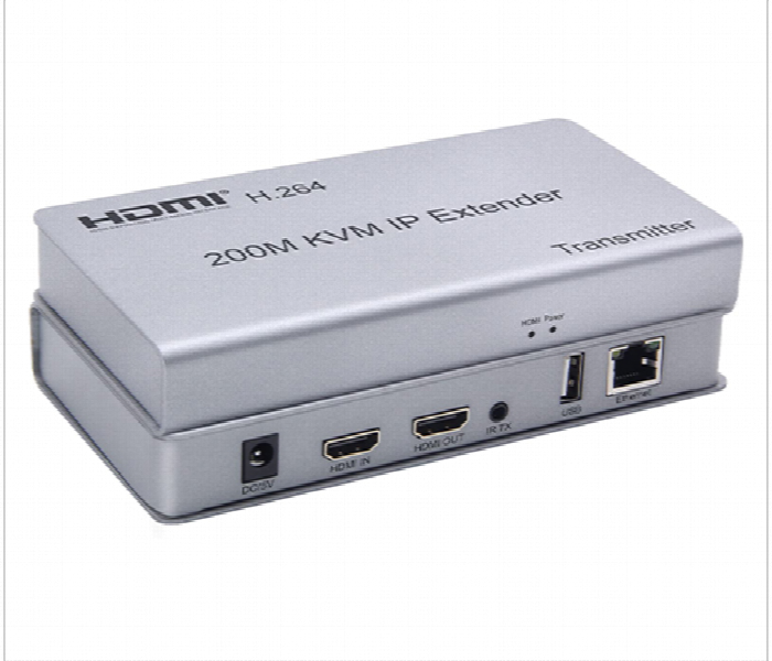 HDMI EXTENDER KVM 200M THRU CAT6  4K 1080P GREEN BOX - Zoom Image