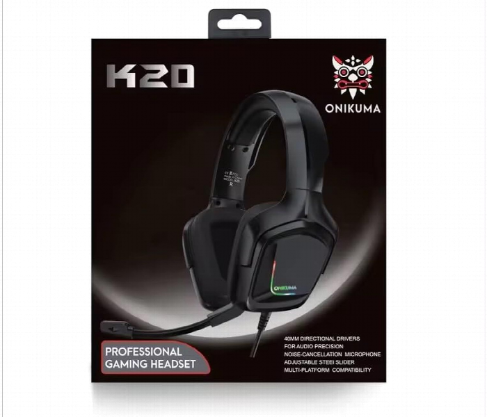 Onikuma K20 Professional Gaming Headset with Noise Canceling Mic  Surround Sound - Zoom Image