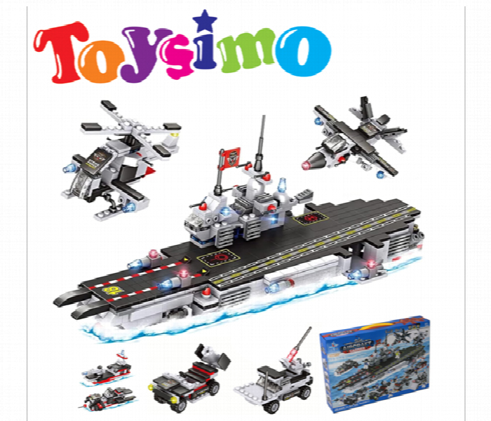 906PCS Aircraft Carrier Block Puzzle Set - Zoom Image