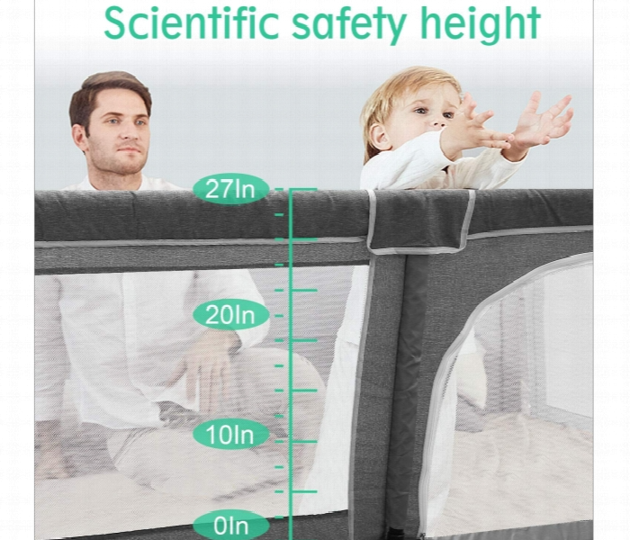 Baby Playpen Infant Playard With Gates Indoor And Outdoor Toddler Play Pen Activity Center For Babies Kids Toddlers - Zoom Image 4