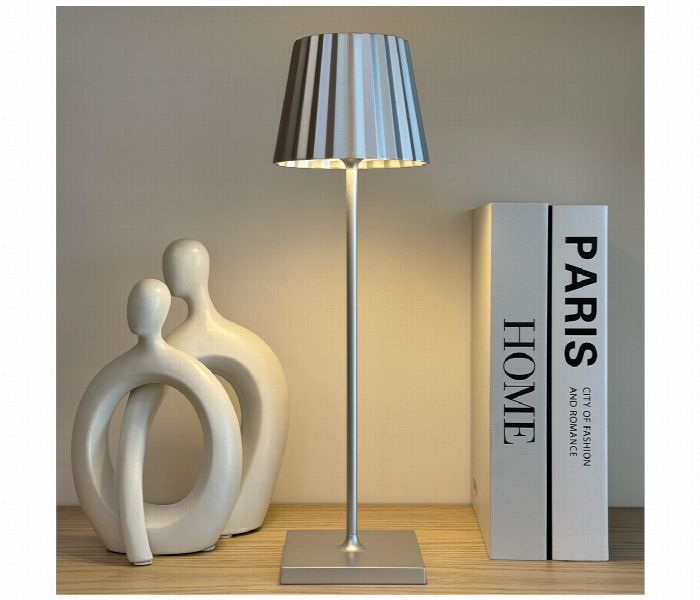 Plisse Cordless Lamp by Elant Chrome - Zoom Image 2