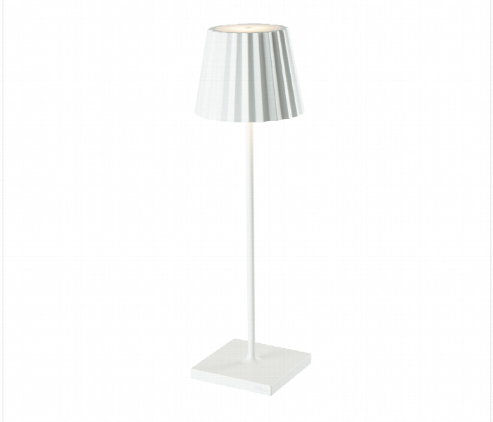 Plisse Cordless Lamp by Elant White - Zoom Image 1