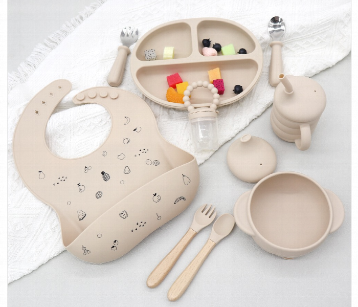 Baby Dining Set Soft Silicone Feeding - Zoom Image 3