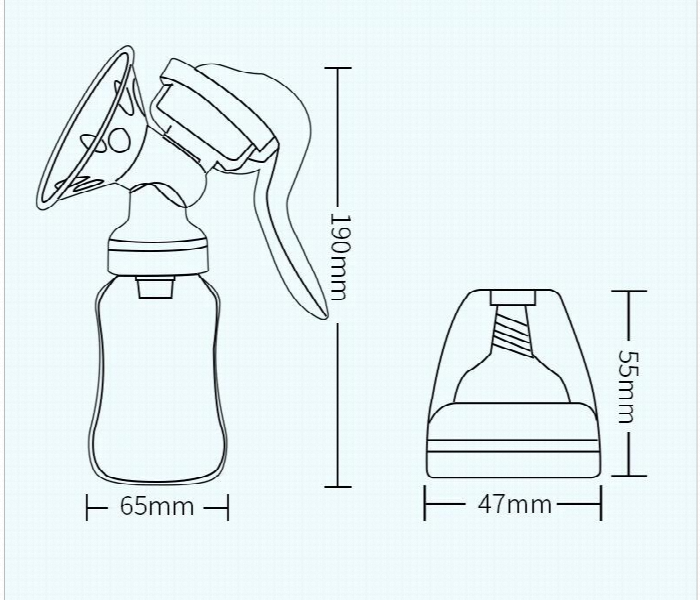 Manual Breast Pump Comfortable Milk Express - Zoom Image 3