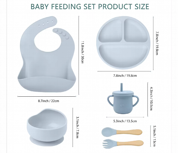 Baby Dining Set Silicone Feeding Kit - Zoom Image 1