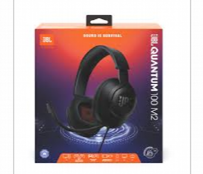 JBL Quantum 100M2 Wired Over Ear Gaming Headset - Zoom Image 2