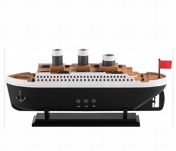 Titanic Ship Model Humidifier 250Ml Essential Oil Diffuser Jellyfish Smoke Ring Spray  Rgb Ultra Sonic Humidifier - Zoom Image 3