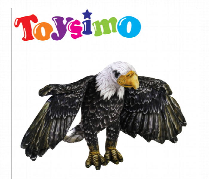 Soft Eagle 43X33 Cm Impressive And Majestic Plush - Zoom Image