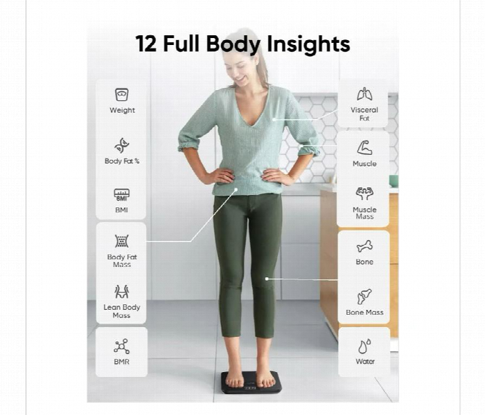 Anker Eufy Smart Scale A1  With 12 Full Body Insights And Led Display - Zoom Image 3