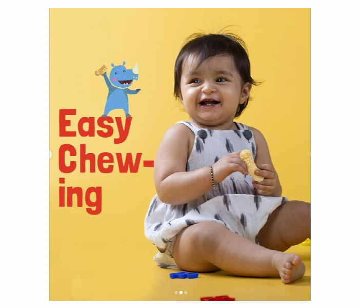 Slurrp Farm Teething Puffs Combo  Mango Banana And Strawberry 6 X 15G - Zoom Image 2