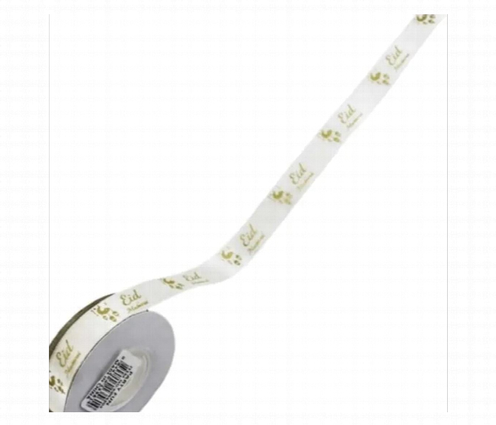 Eid Mubarak Printed Satin Ribbon Roll 3 Pcs - Zoom Image