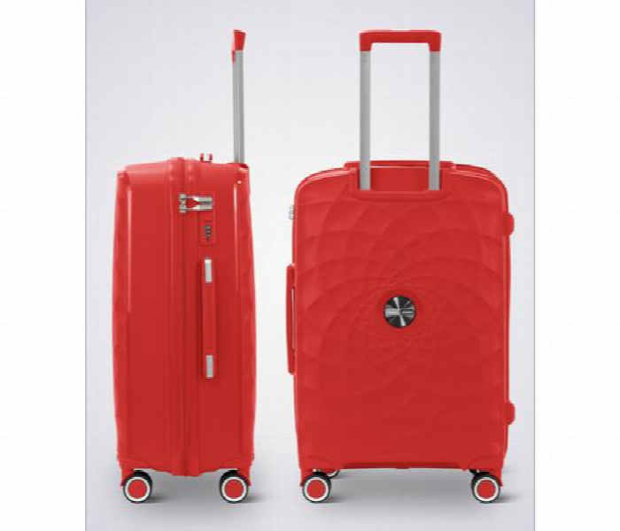 Lightweight 3 Piece Polypropylene Luggage Set Red - Zoom Image 2