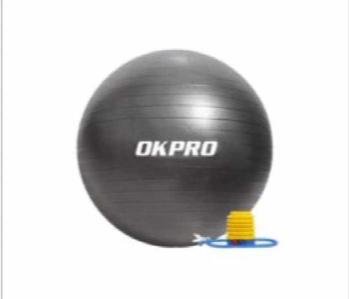 Gym Ball With Pumper 75 Cm Black - Zoom Image