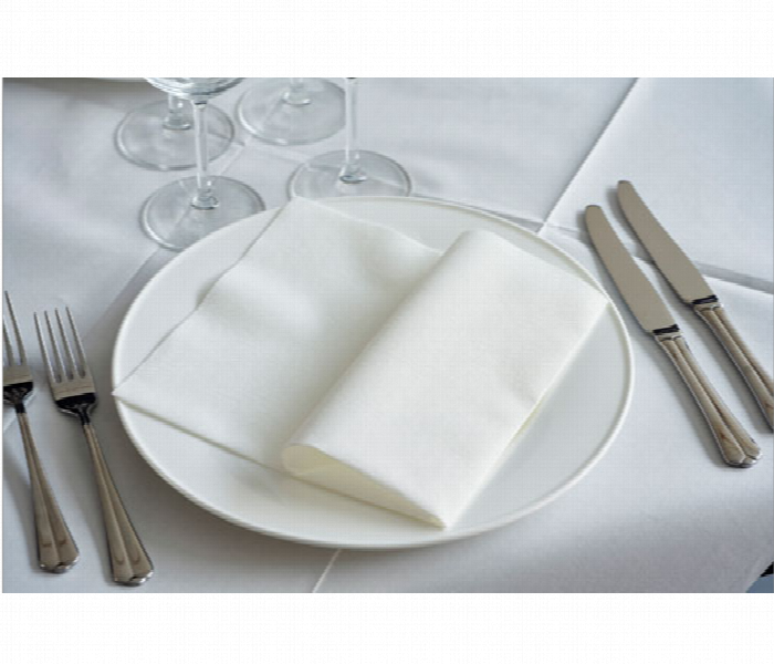 Duni Napkin Crystal 48 X 48 Cm White - Zoom Image 4