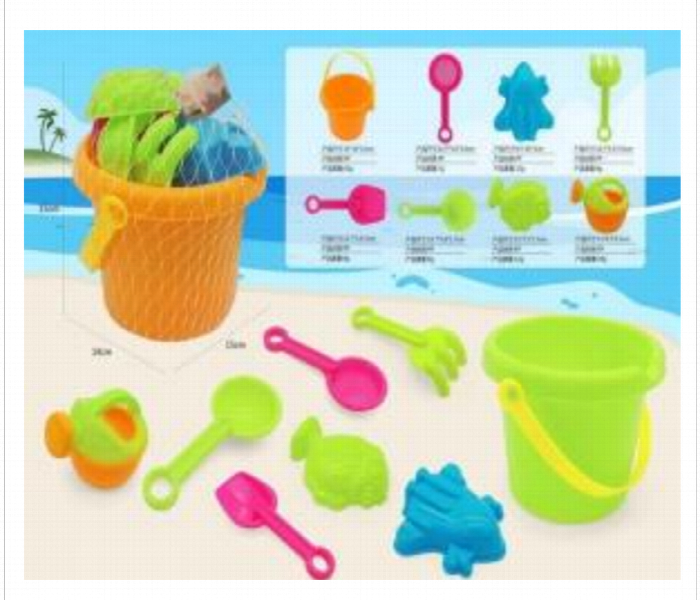8 Piece Beach Toy Set Fun Sand Play Toys For Kids 899 - Zoom Image