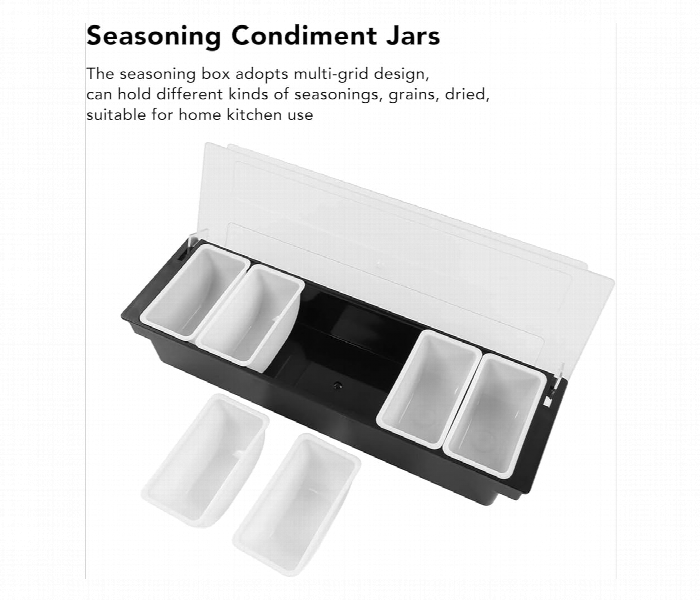 6 Compartment Trays Detachable Topping - Zoom Image 2