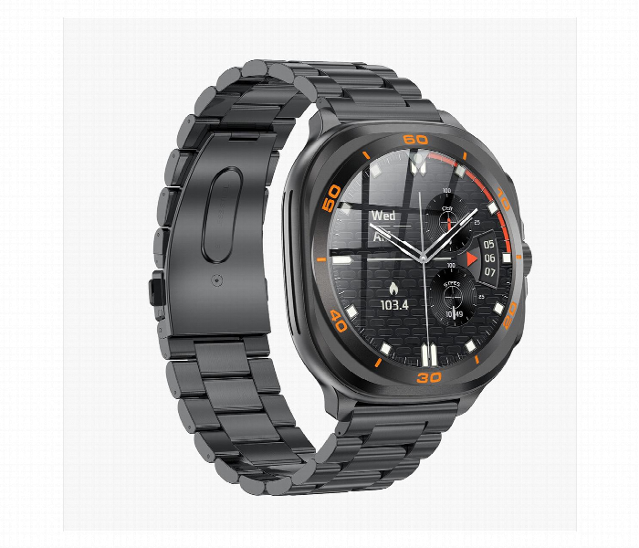 Swiss Military Dom 7 Smart Watch . Gunmetal Frame With Black Metal Strap - Zoom Image 1