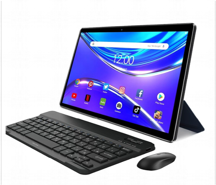 Air Tab U25 Pro Tablet 10.1 Inch Fhd Android 13 16Gb Ram 1Tb Rom 10000Mah Battery With Keyboard And Mouse Black - Zoom Image
