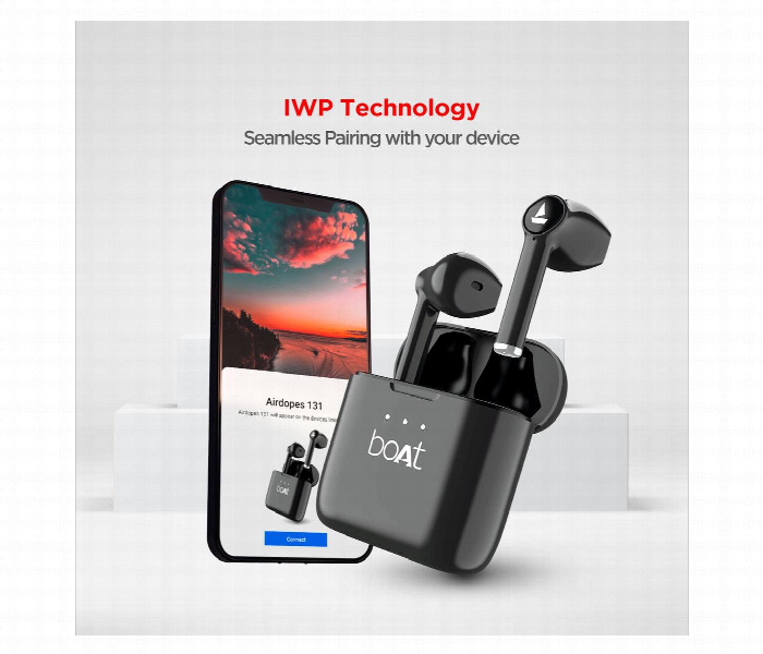 Boat Airdopes 131 Wireless Earbuds . Black - Zoom Image 4