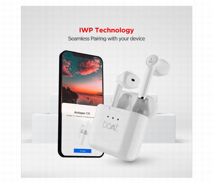 Boat Airdopes 131 Wireless Earbuds . White - Zoom Image 3
