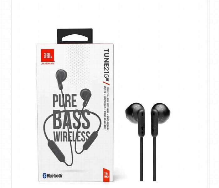 Jbl Tune 215Bt Wireless Earphone . Black - Zoom Image 1