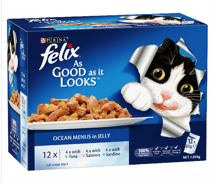 Nestle Felix As Good As It Looks Ocean Feasts In Jelly 85G - Zoom Image 2