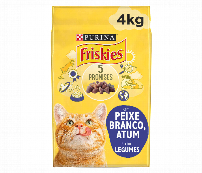 Nestle  Friskies Adult Cat Food With White Fish And Tuna With Vegetables 4Kg - Zoom Image 2