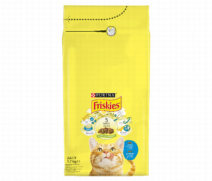 Nestle Friskies Adult Cat Salmon Veg 2Kg - Zoom Image 3