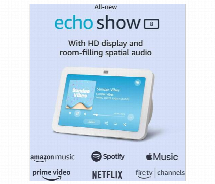 Amazon Echo Show 8 3Rd Generation . White - Zoom Image 2