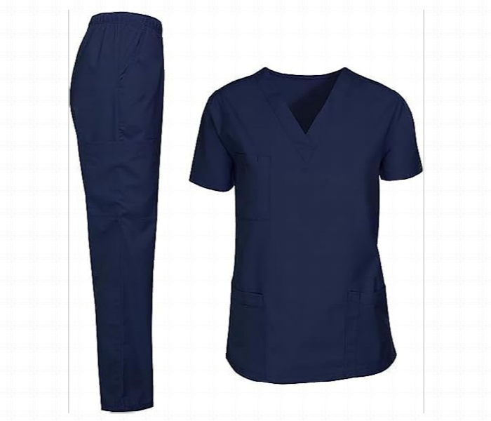 Housemaid Uniform Navy Blue Medium Size - Zoom Image