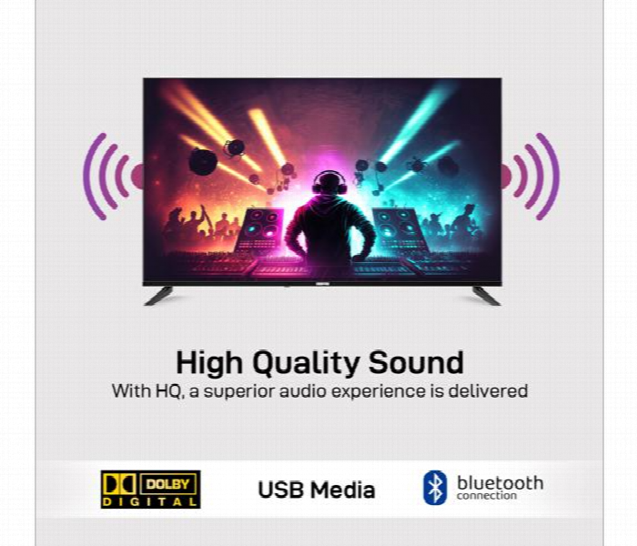 Geepas Google Tv Gled5006Sgxhd Dolby Audio Ultra Hd Led Tv Built In Chromecast With Remote Control Hdmi And Usb Ports - Zoom Image 3