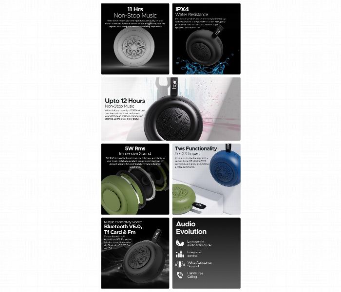Boat Stone 135 Bluetooth Speaker . Blue - Zoom Image 3