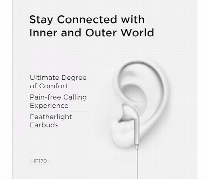 Lenovo 3.5Mm Half In Ear Wired Earphone Hf170 - Zoom Image 4