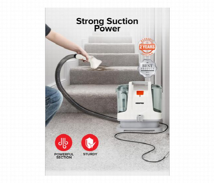 Geepas 400 W Portable Spot Cleaner Gsc19051 Dual Tank Design - Zoom Image 6