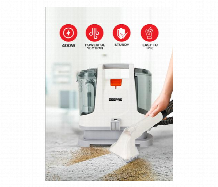Geepas 400 W Portable Spot Cleaner Gsc19051 Dual Tank Design - Zoom Image 5