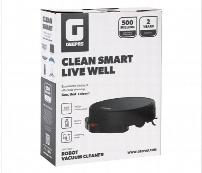 Geepas Robot Vacuum Cleaner Robot Vacuum Cleaner 1000Pa Suction Power - Zoom Image 3