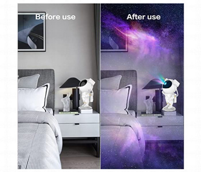 Astronaut Galaxy Star Projector Led Night Lamp - Zoom Image 2