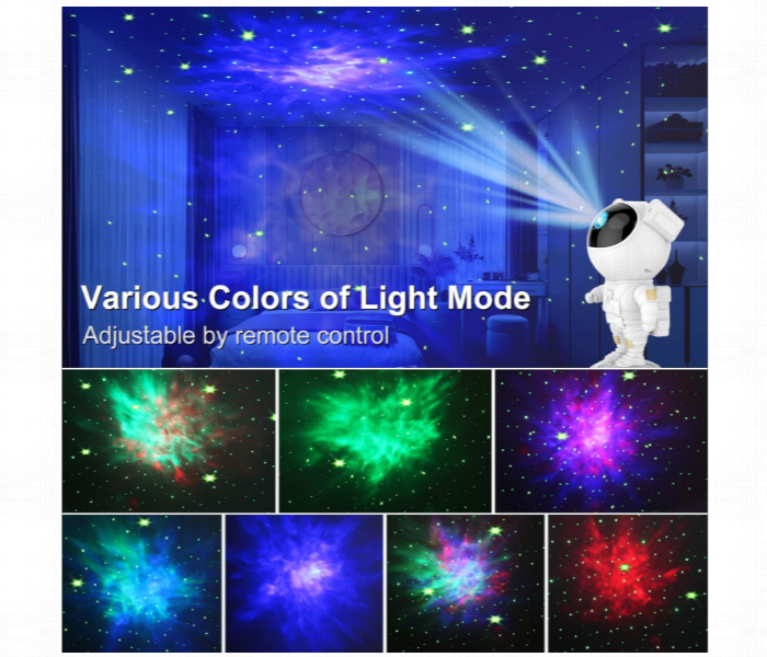 Astronaut Galaxy Star Projector Led Night Lamp - Zoom Image 3