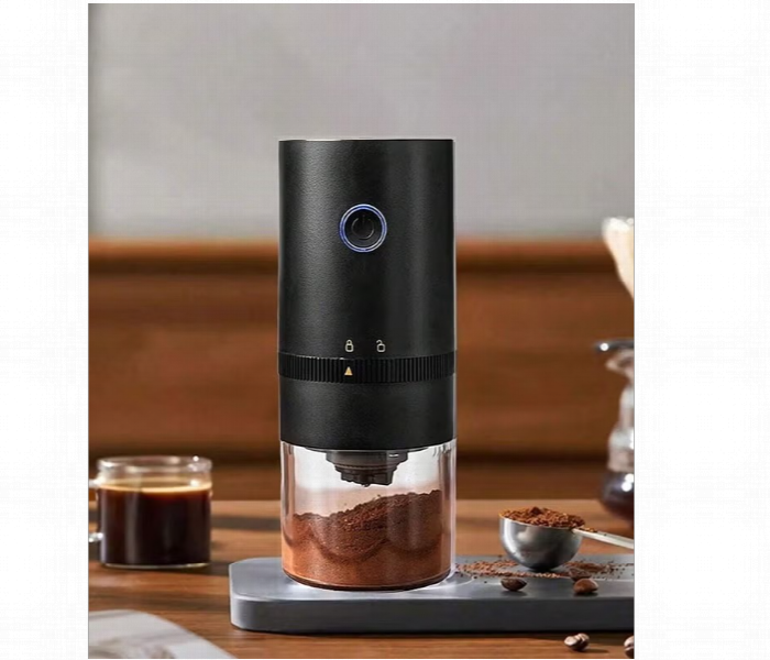 Portable Electric Coffee Grinder Rechargeable Black Usb C - Zoom Image 1