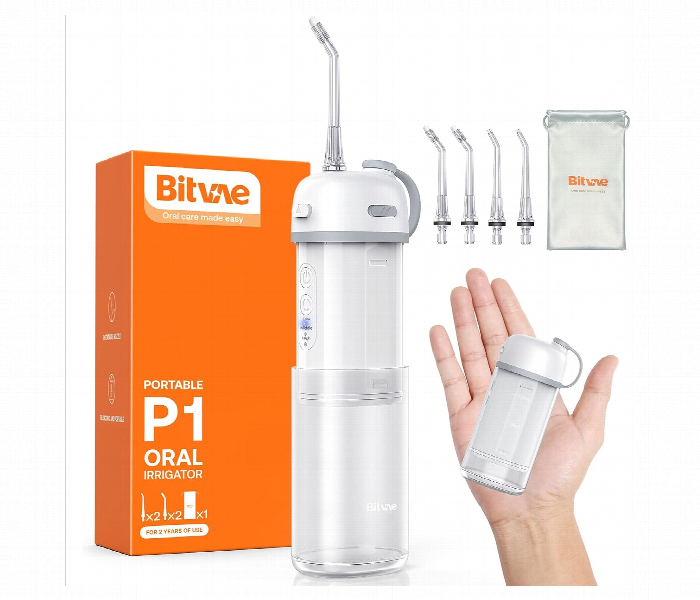 Bitvae P1 Portable Mini Water Flosser White - Zoom Image 1