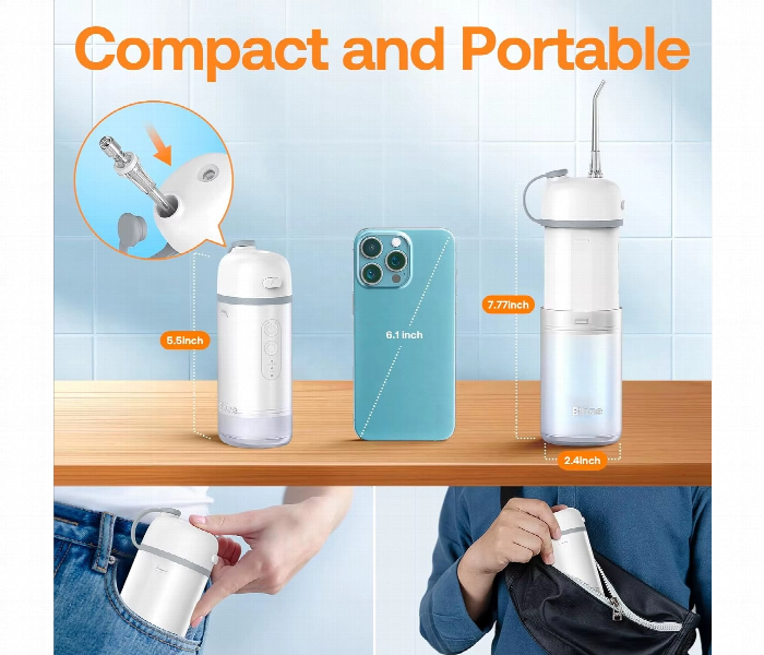 Bitvae P1 Portable Mini Water Flosser White - Zoom Image 2