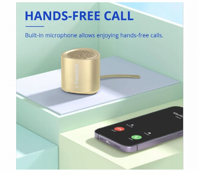 Tronsmart Nimo 5W Portable Mini Bluetooth Speaker Gold - Zoom Image 6
