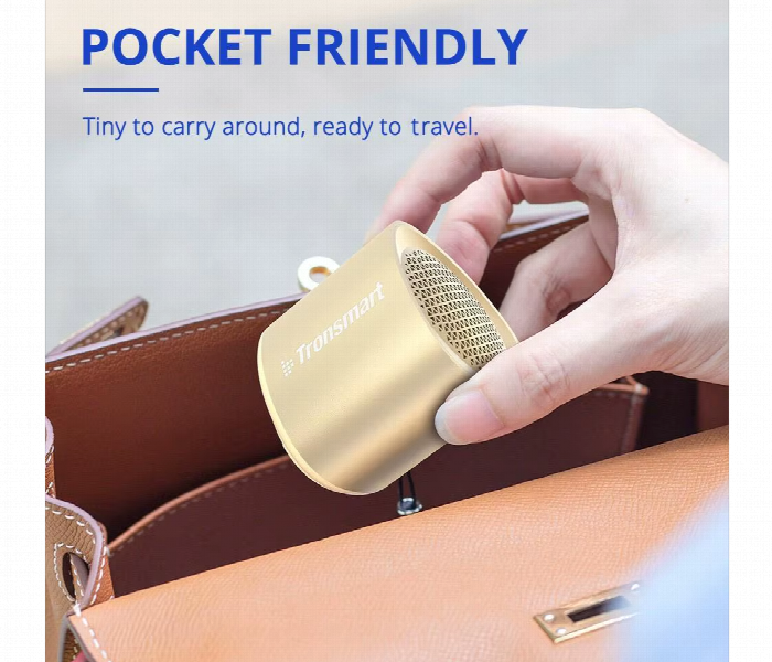 Tronsmart Nimo 5W Portable Mini Bluetooth Speaker Gold - Zoom Image 2