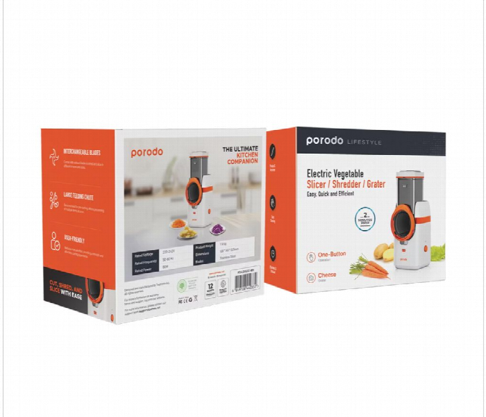 Porodo Lifestyle Electric Vegetable Cutter With Uk Plug - Zoom Image 3