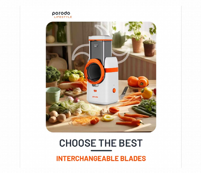 Porodo Lifestyle Electric Vegetable Cutter With Uk Plug - Zoom Image 4