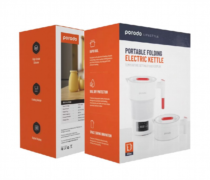 Porodo Lifestyle Portable Folding Electric Kettle - Zoom Image 2