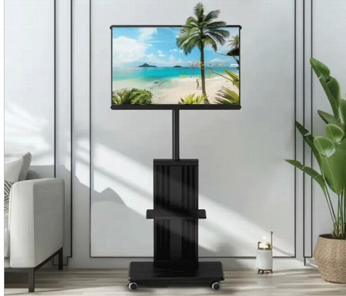 Porodo Tv Floor Stand With Wheels - Zoom Image 2