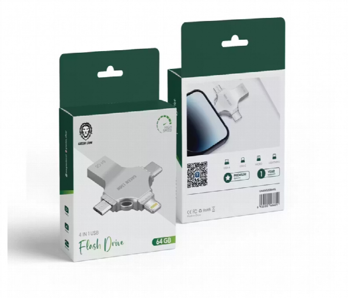 Green Lion 4 In 1 Usb Flash Drive 64Gb - Zoom Image 3