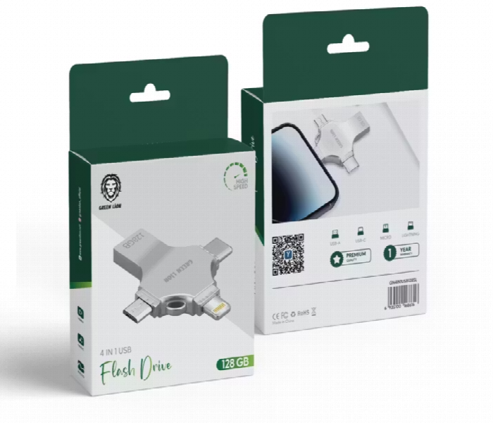 Green Lion 4 In 1 Usb Flash Drive 128Gb - Zoom Image 3