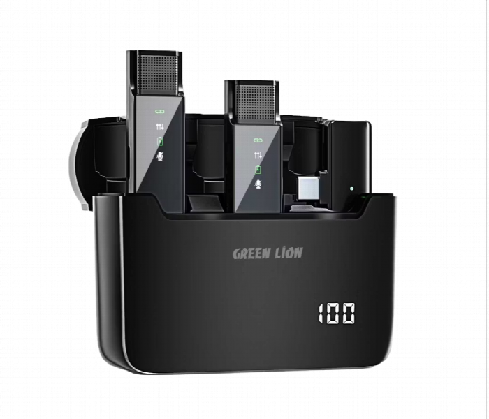Green Lion 2 In 1 Digital Display Microphone - Zoom Image 1